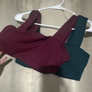 Old Navy Women's sport bra in Burgundy and Teal BUNDLE OF 2!